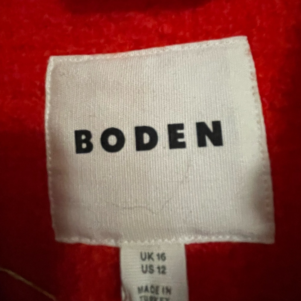 Boden Women's Vibrant Red Rye Cropped Jacket - Picture 6 of 11